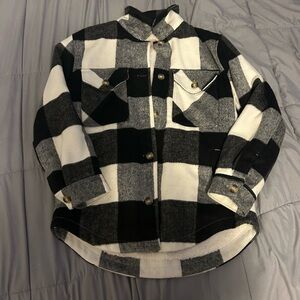 Plaid soft jacket